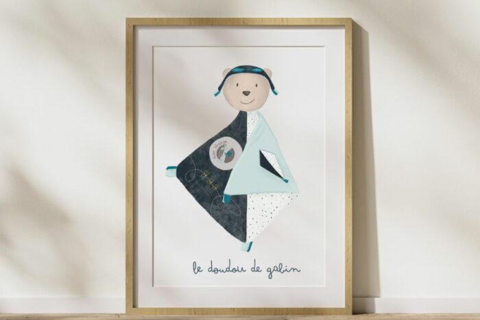 illustration personnalisée doudou enfant