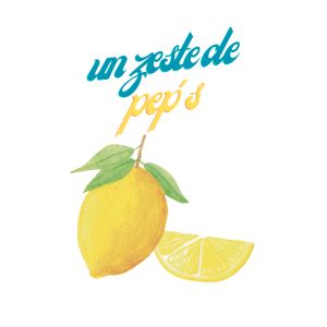 affiche citron avec message